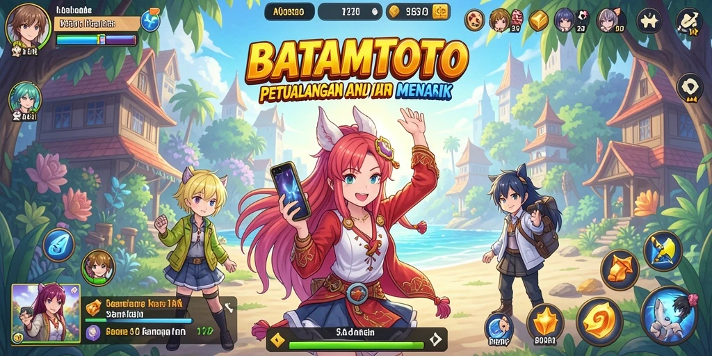 Screenshot gameplay BATAMTOTO menampilkan karakter Anime dalam aksi.
