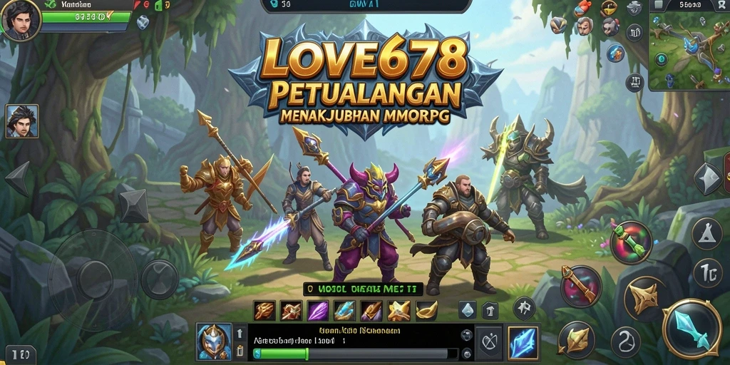 Screenshot gameplay LOVE678 yang menampilkan petualangan seru di dunia MMORPG.