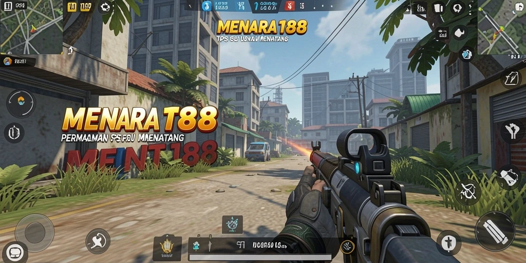 Tampilan gameplay seru dari MENARA188 yang menggugah semangat bertempur.