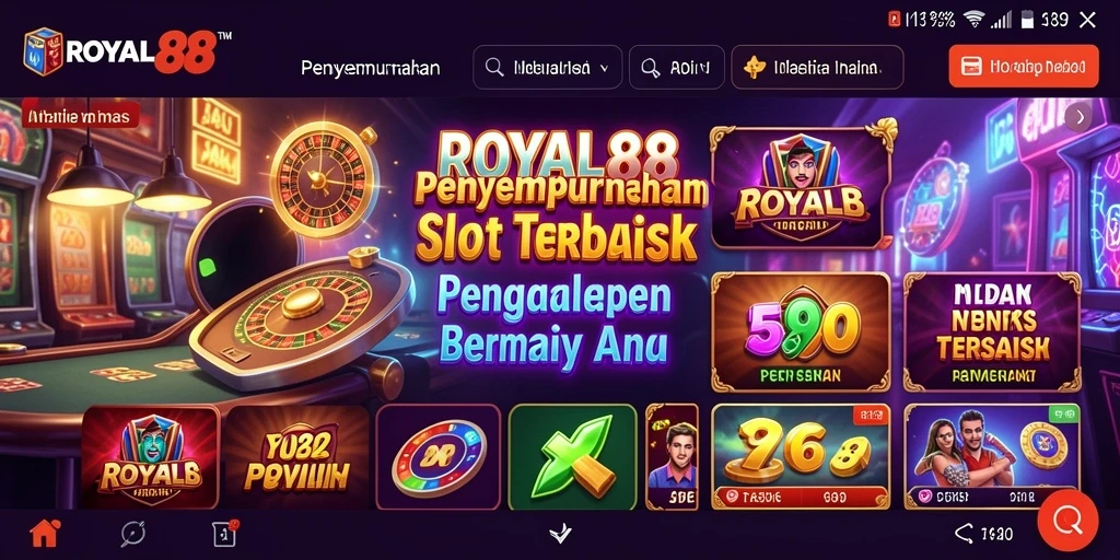 Tampilan penuh aksi dari gameplay ROYAL88 yang menarik.