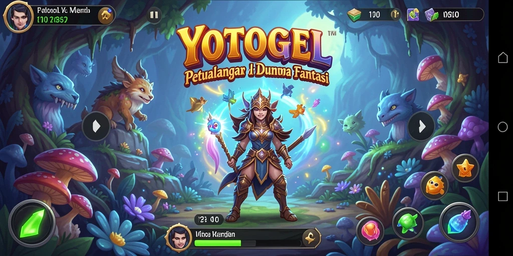 Screenshot gameplay YOTOGEL menunjukkan karakter beraksi di dunia petualangan.